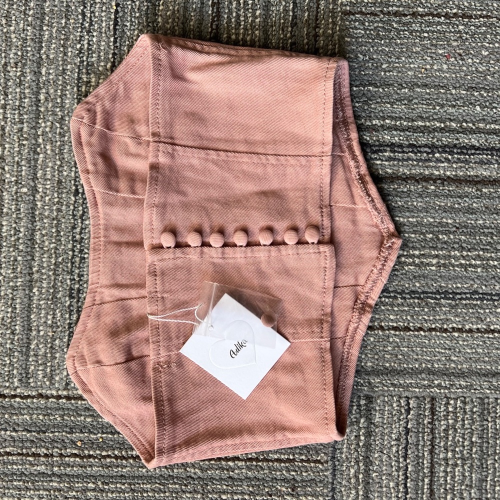 Adika / Edikted Womens Denim Corset Style Top Pink - Picture 3 of 3